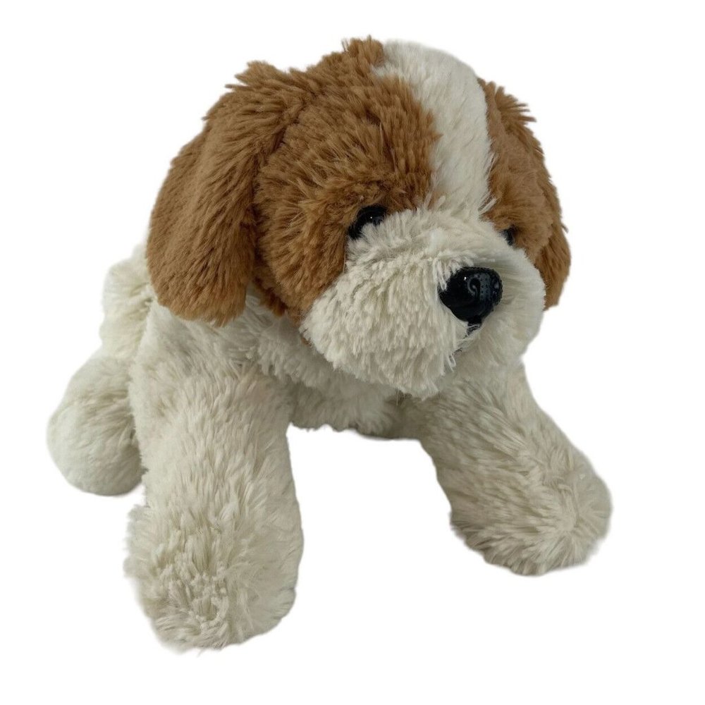 Mattel Barbie Puppy Dog 13" Plush w/Working Sound Brown Cream Laying‎ Down